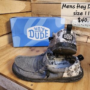 Hey Dude Men's Floral Gray Slip-Ons